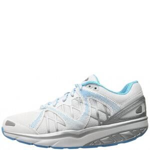 NEW MBT women's afiya 6 walking shoe in white/silver